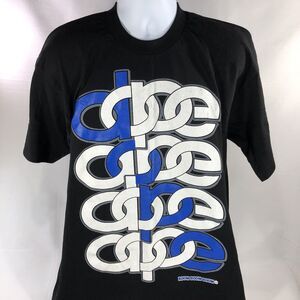 VINTAGE DOPE PRO TAG SHIRT MENS XL DOUBLE SIDED USA MADE BLACK SHORT SLEEVE BOOM